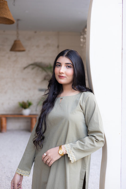 Olive Glow Suit