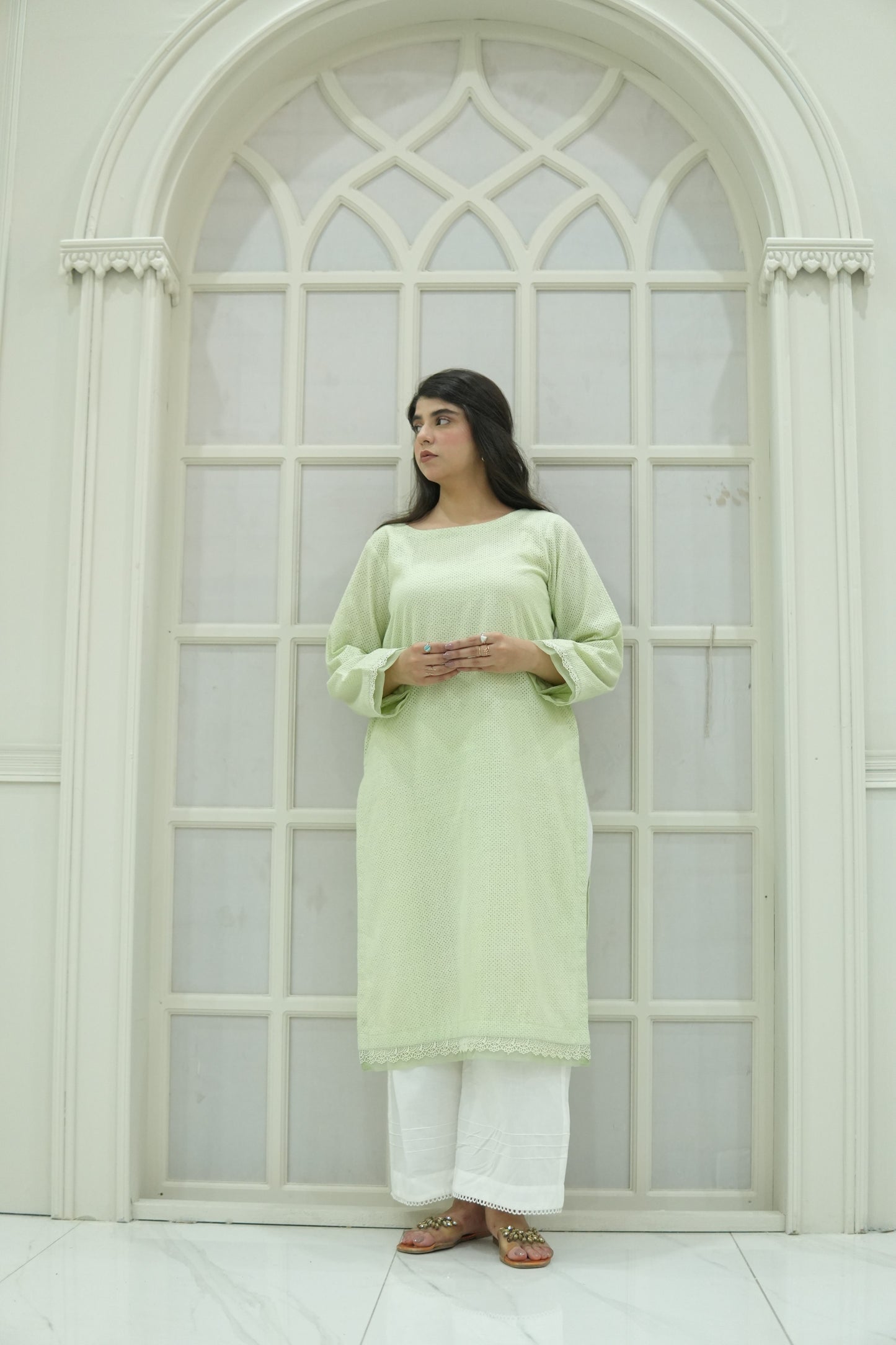 Schifli Embroidered
